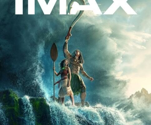 Moana live-action 2026 movie official IMAX poster featuring the ocean