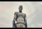 Alexander Skarsgard wearing a helmet in Apple TV Murderbot cyberpunk series article
